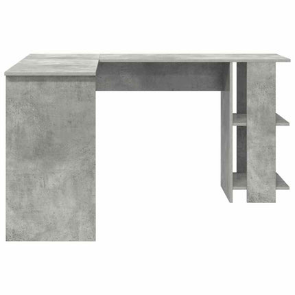 Hörnskrivbord Betonggrå 140 x 113,5 x 75 cm Konstruerat trä