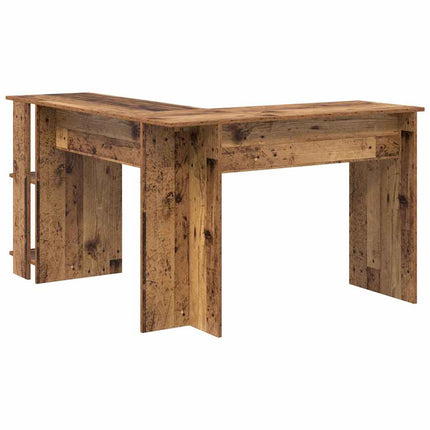 Hörnskrivbord Gammalt trä 140 x 113,5 x 75 cm Konstruerat trä