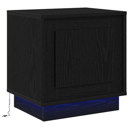 Nattduksbord 2 pcs Svart 44 x 34,5 x 45 cm Konstruerat trä