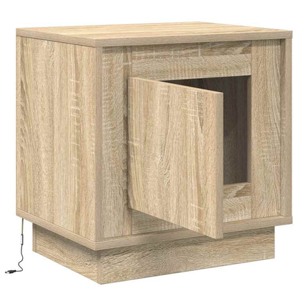 Nattduksbord Sonoma-ek 44 x 34,5 x 45 cm Konstruerat trä