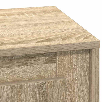 Nattduksbord 2 pcs Sonoma-ek 44 x 34,5 x 45 cm Konstruerat trä