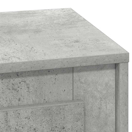 Nattduksbord Betonggrå 44 x 34,5 x 45 cm Konstruerat trä