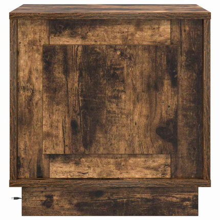 Nattduksbord Rökt ek 44 x 34,5 x 45 cm Konstruerat trä