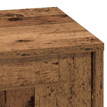 Nattduksbord 2 st Gammalt trä 44 x 34,5 x 45 cm Konstruerat trä