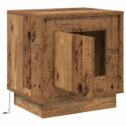 Nattduksbord 2 pcs Gammalt trä 44 x 34,5 x 45 cm