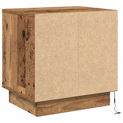 Nattduksbord 2 pcs Gammalt trä 44 x 34,5 x 45 cm