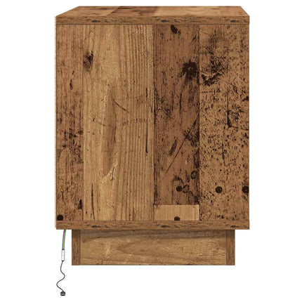 Nattduksbord 2 pcs Gammalt trä 44 x 34,5 x 45 cm