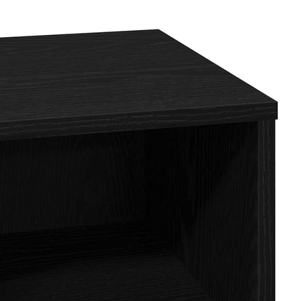 Nattduksbord Svart Ek 50 x 34,5 x 50 cm Konstruerat trä