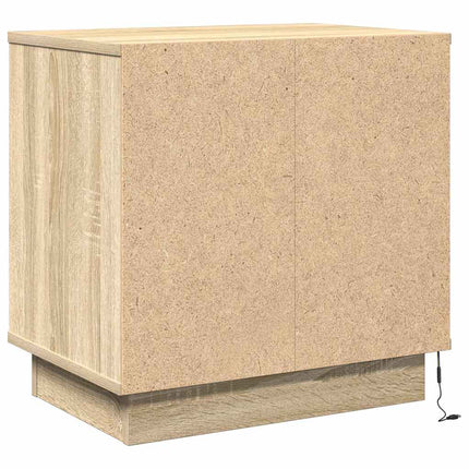 Nattduksbord Sonoma-ek 50 x 34,5 x 50 cm Konstruerat trä