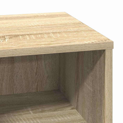 Nattduksbord 2 pcs Sonoma-ek 50 x 34,5 x 50 cm Konstruerat trä
