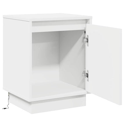Nattduksbord 2 pcs Vit 39 x 34,5 x 50 cm Konstruerat trä