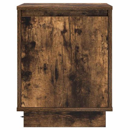 Nattduksbord Rökt ek 39 x 34,5 x 50 cm Konstruerat trä