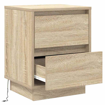 Nattduksbord Sonoma-ek 39 x 34,5 x 50 cm Konstruerat trä