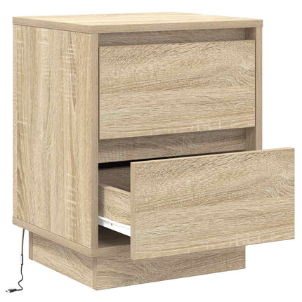 Nattduksbord Sonoma-ek 39 x 34,5 x 50 cm Konstruerat trä