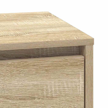 Nattduksbord 2 pcs Sonoma-ek 39 x 34,5 x 50 cm Konstruerat trä