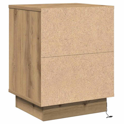 Nattduksbord 2 pcs Artisan Ek 39 x 34,5 x 50 cm Konstruerat trä