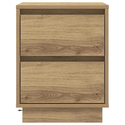 Nattduksbord 2 pcs Artisan Ek 39 x 34,5 x 50 cm Konstruerat trä