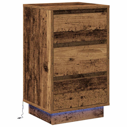 Nattduksbord Gammalt trä 39 x 34,5 x 65 cm Konstruerat trä