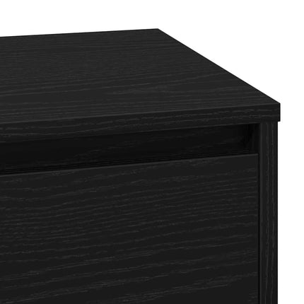 Nattduksbord Svart Ek 71 x 34,5 x 75 cm Konstruerat trä