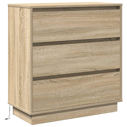 Nattduksbord Sonoma-ek 71 x 34,5 x 75 cm Konstruerat trä