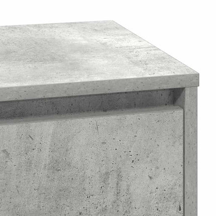 Nattduksbord Betonggrå 71 x 34,5 x 75 cm Konstruerat trä