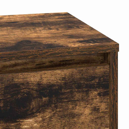 Nattduksbord Rökt ek 71 x 34,5 x 75 cm Konstruerat trä