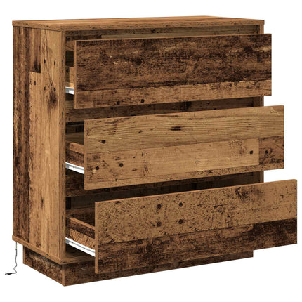 Nattduksbord Gammalt trä 71 x 34,5 x 75 cm Konstruerat trä