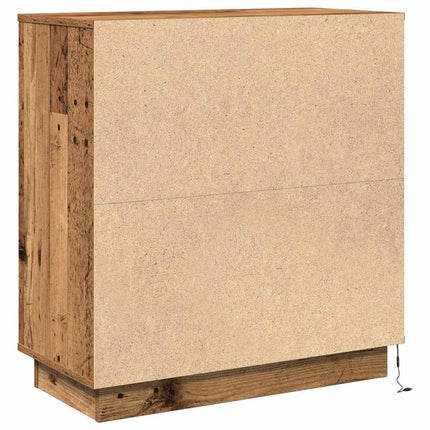 Nattduksbord Gammalt trä 71 x 34,5 x 75 cm Konstruerat trä