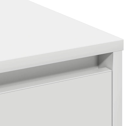 LED-sido bord för Vit 71 x 34,5 x 75 cm Konstruerat trä
