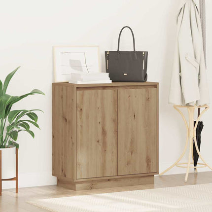 LED-sido bord för Artisan-ek 71 x 34,5 x 75 cm Konstruerat trä