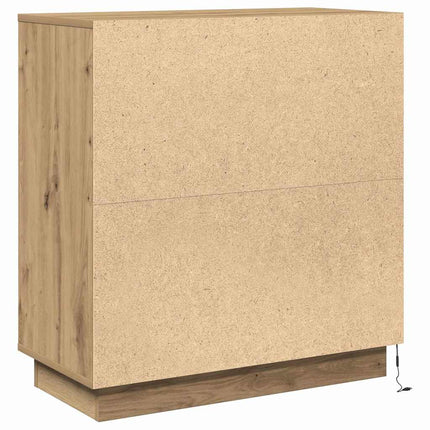 LED-sido bord Artisan-ek 71 x 34,5 x 75 cm Konstruerat trä