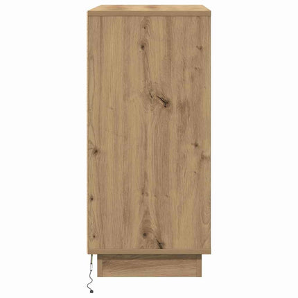LED-sido bord för Artisan-ek 71 x 34,5 x 75 cm Konstruerat trä