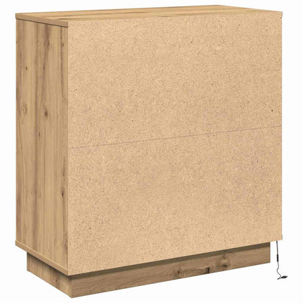 LED-sido bord Artisan Ek 71 x 34,5 x 75 cm Konstruerat trä