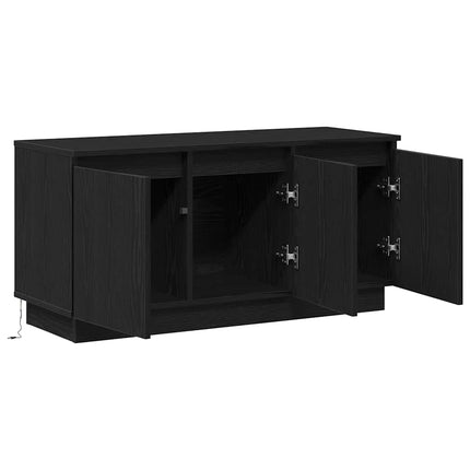 TV-skåp Svart Ek 100 x 38 x 49 cm Konstruerat trä