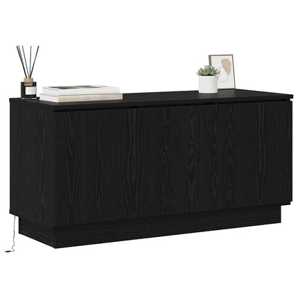 TV-skåp Svart Ek 100 x 38 x 49 cm Konstruerat trä