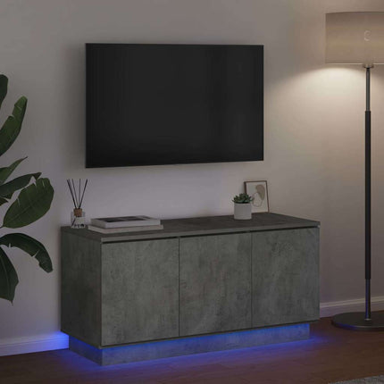 TV-skåp Betonggrå 100 x 38 x 49 cm Konstruerat trä