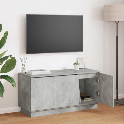 TV-skåp Betonggrå 100 x 38 x 49 cm Konstruerat trä