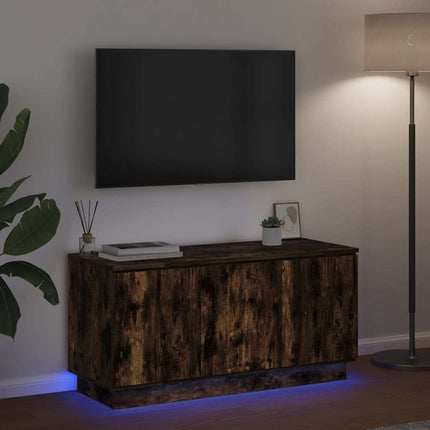 TV-skåp Rökt ek 100 x 38 x 49 cm Konstruerat trä