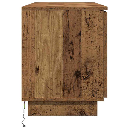 TV-skåp 100 x 38 x 49 cm Gammalt trä Konstruerat trä