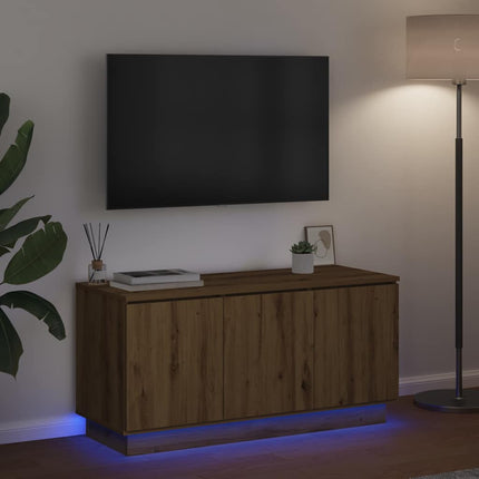 TV-skåp Artisan Ek 100 x 38 x 49 cm Konstruerat trä