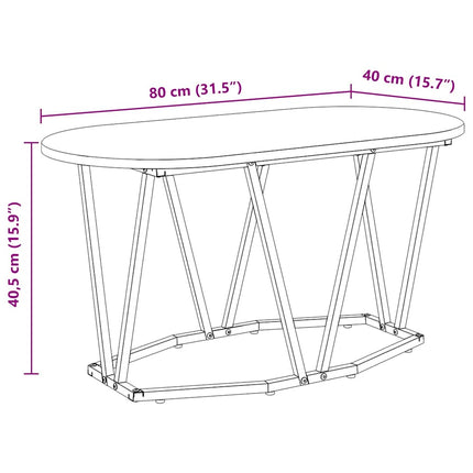 Kaffeebord Gammalt trä 80 x 40 x 40.5 cm