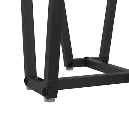 Sidobordsset 2 pcs Svart Ek