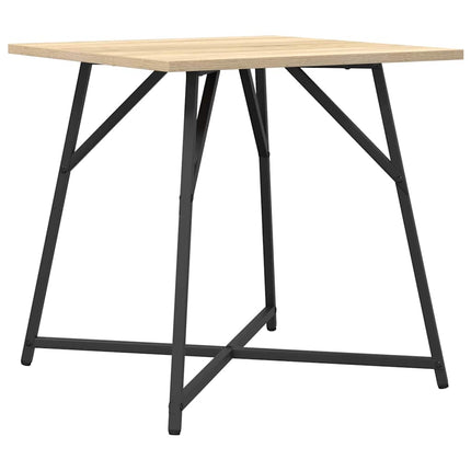 Sidobordsset 2 pcs Sonoma Ek och Svart