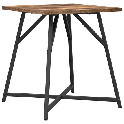 Sidobordsset 2 st Rökt Ek och Svart 50 x 50 x 50 cm