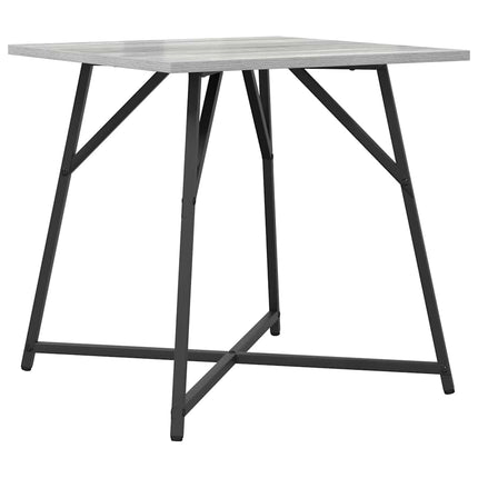 Sidobordsset 2 pcs Grå Sonoma och Svart