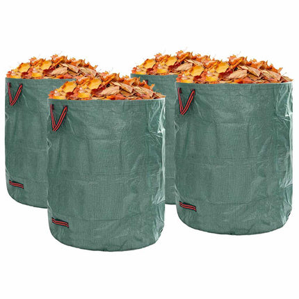 Trädgårdsavfallspåsar 4 pcs Grön 79 x 79 x 99,5 cm Polypropylen