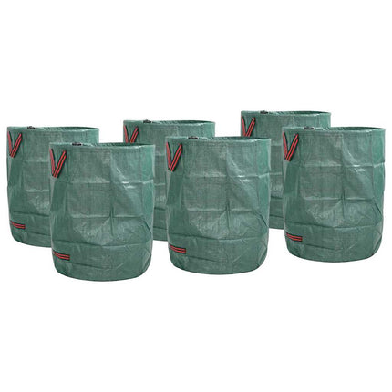 Trädgårdsavfallspåsar 12 pcs Grön 66 x 66 x 83,5 cm