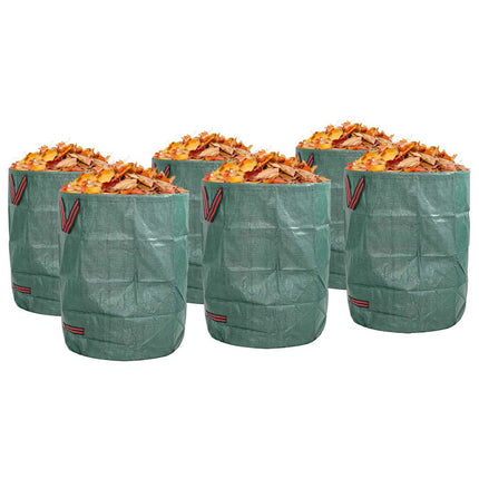 Trädgårdsavfallspåsar 12 pcs Grön 66 x 66 x 83,5 cm