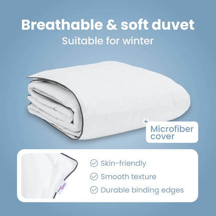 Vinter Täcke Vit 200 x 240 cm Fjäder