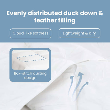 Sommar Duvet Vit 140 x 220 cm Fjäder